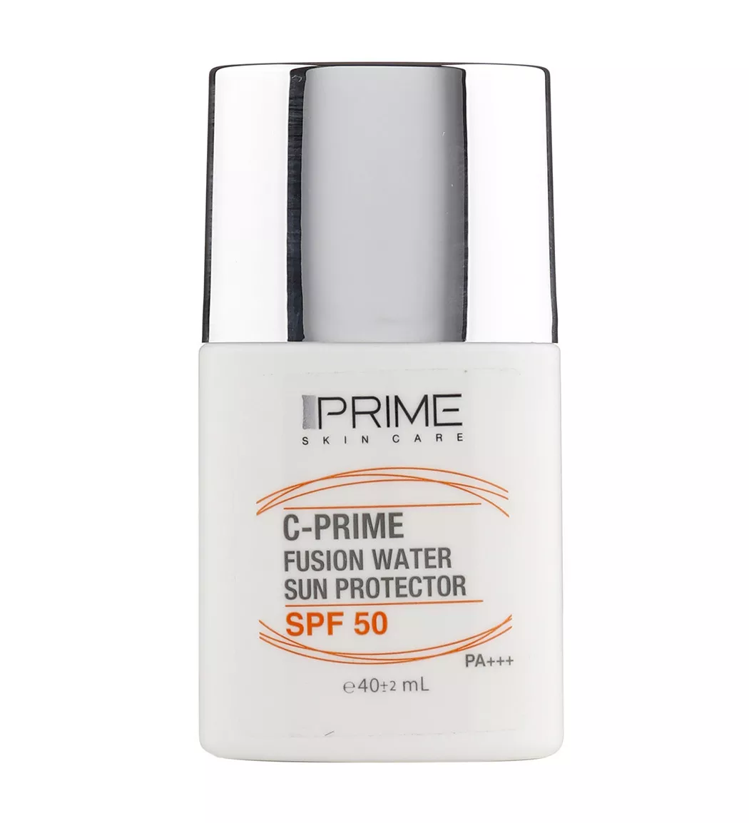 Prime-Spf-50-Fusion-Water-Sun-Protector-40-ml-Khanoumi-20241289462089 فلوئید ضد آفتاب پرایم مدل فیوژن واتر حاوی ویتامین سی با SPF50 حجم 40 میلی لیتر - Image 1
