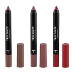 پک رژ لب مدادی 3 عددی ارسال با رنگ رندوم ترو کاور